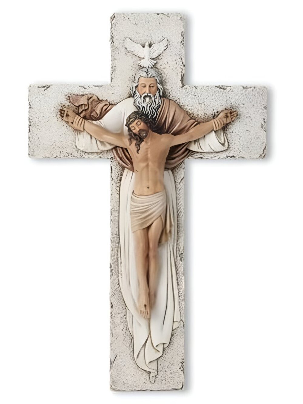 Catholic Holy Trinity Crucifix Wall Cross, 9.5" H Jesus Christ Inspirational